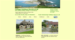 Desktop Screenshot of cottage-holidays-dorset.co.uk